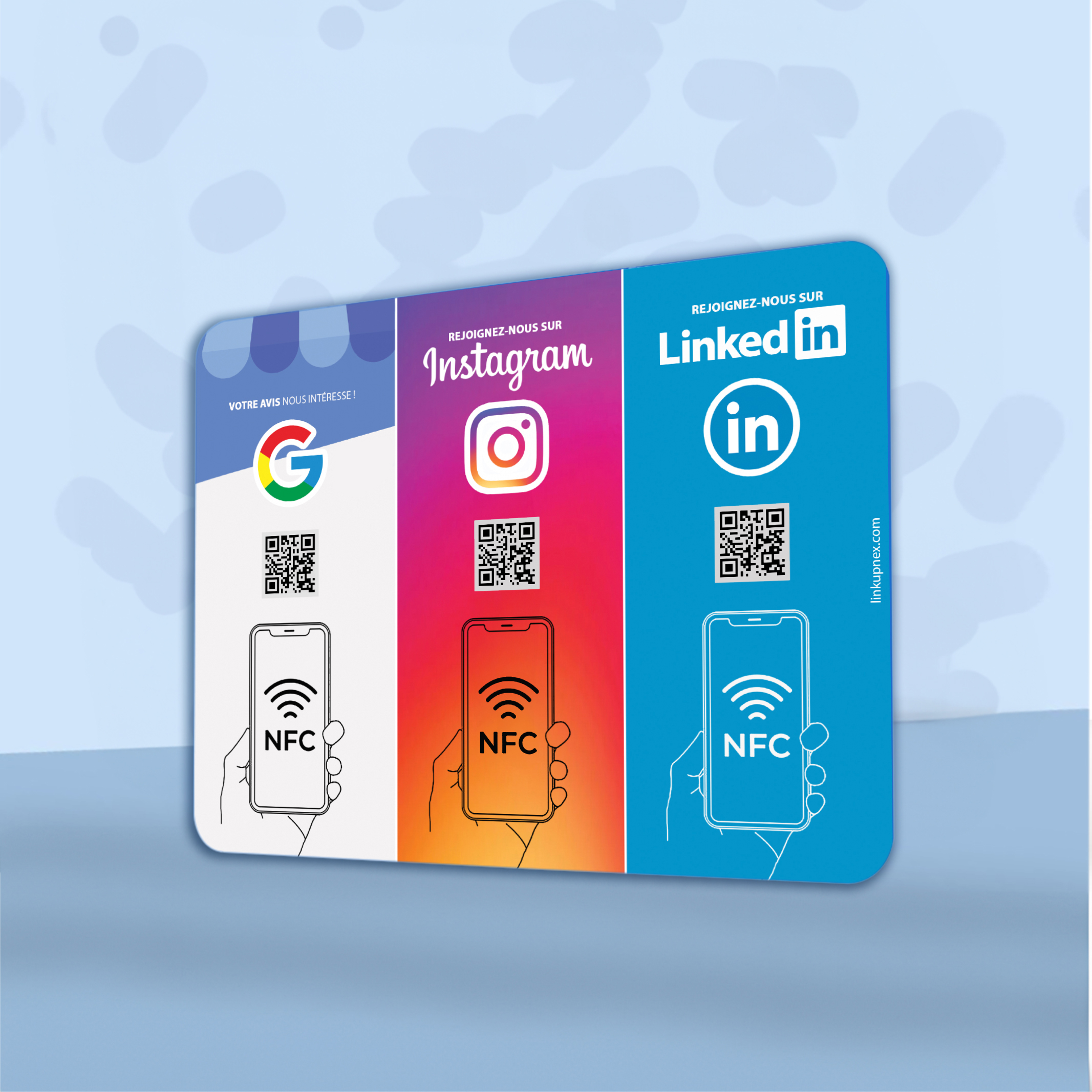 Bảng NFC Goolge/Instagram/Linkedin