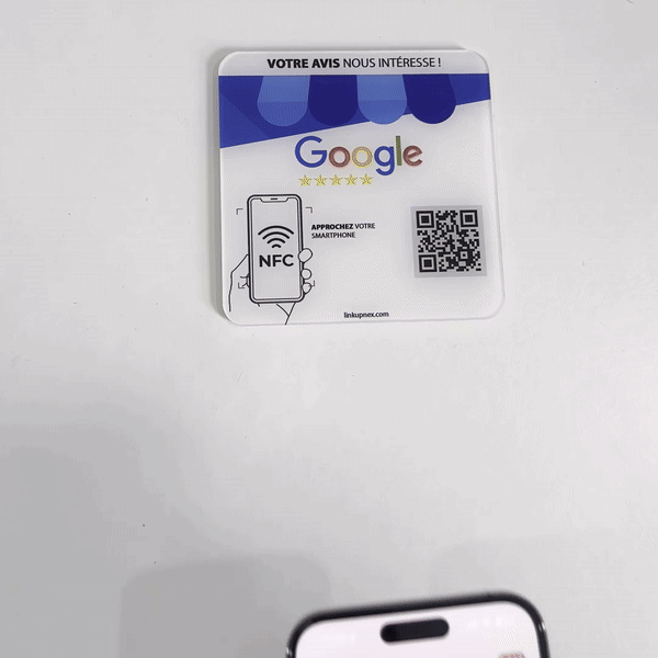 Animated demonstration of NFC review system